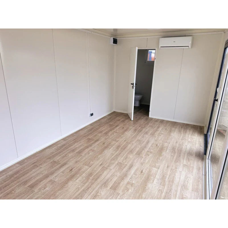 Oficina 7x3m grandes vitrinas con air condicion
