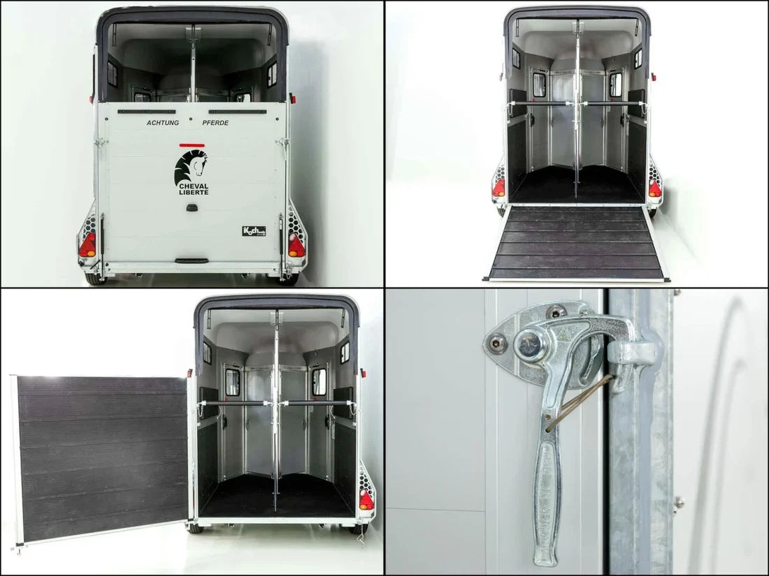 Remolque para Ganado y Caballos, aluminio para paseo de salto (2 caballos)